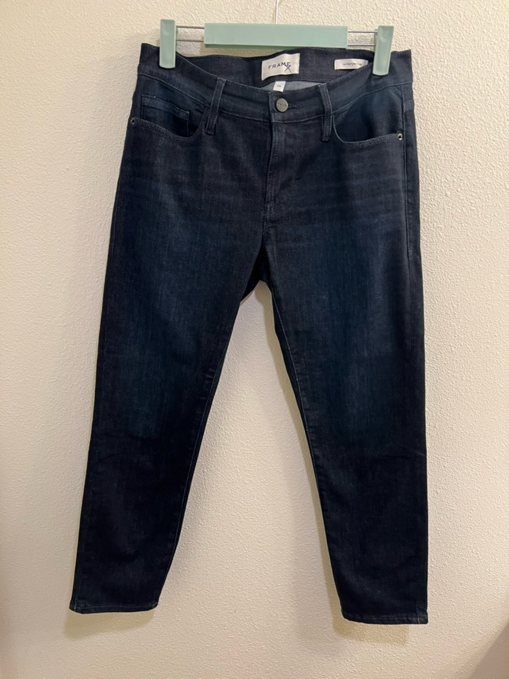 Frame Denim Le Garcon Crop Jean in Covant 26 - Picture 2 of 5